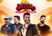 Gusttavo Lima leva ao 40º Festival da Batata o guindaste que virou marca registrada de seus shows
