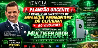 Urandir Fernandes apresenta hoje o Multigerador de Energia Quântica ao vivo